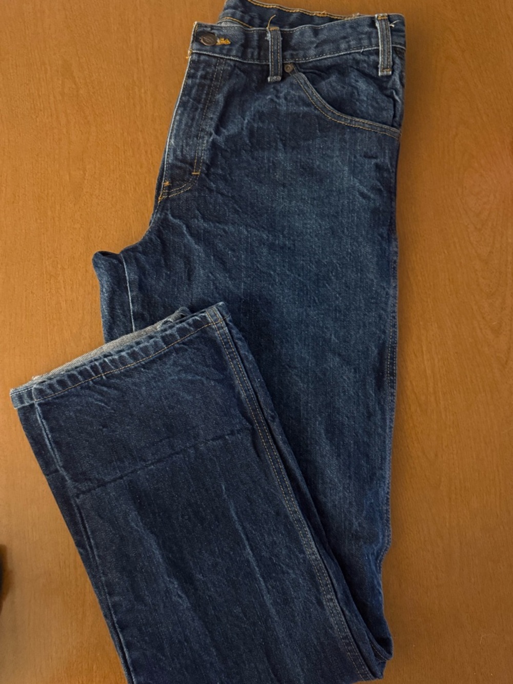 Dickies Men's Regular Five Pocket Jean Rigid Indigo Dark Blue Jeans
